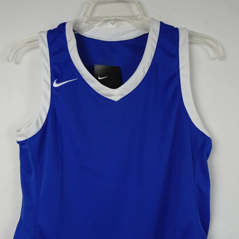 Nike Dri-Fit Basketball Jersey Shirt Women's Size S Blue Activewear Tank Top